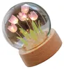 Tulpen-Nachtlicht, lila, für Zuhause, als Nachttischlampe, Produktbild-Vorschau 4