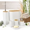 Badezimmer Accessoires Set, Badset Zubehörset 6-teilig oval Produktbild-Vorschau 3
