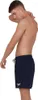 A man wearing blue Speedo swim shorts, touching his neck. Produktbild-Vorschau