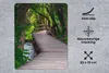 MuchoWow® Mauspad Mousepad Wald - Natur - Brücke 19x23 cm - Produktbild-Vorschau 2