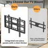 A comparison of two TV mounts, highlighting the features of 'Ours' versus 'Others'. Anteprima dell’immagine prodotto