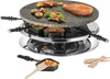Das Unold Raclette Multi 4 in 1 verfügt über eine runde Steinplatte zum Grillen von Steaks, Spießen, Produktbild-Vorschau