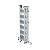 Stufen-Mehrzweckleiter 3-teilig mit nivello®-Traverse 3x6 Produktbild-Vorschau 4