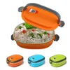 2/1 Schicht Edelstahl Isoliert Bento Lunchbox Produktbild-Vorschau 4
