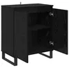 vidaXL Kredens o wyglądzie czarnego dębu 60 x 35 x 70 cm Podgląd zdjęcia produktu 4