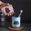 Set mit 4 tragbaren Kunststoff-Reisebechern für Produktbild-Vorschau 3