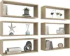 vidaXL Würfelregale 6 Stk. Sonoma-Eiche 60x15x23 cm Anteprima dell’immagine prodotto 3
