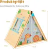 A diagram showing the dimensions of a children's playhouse. Anteprima dell’immagine prodotto