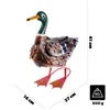 KADAX Ente Figur 41 cm, Gartenfigur aus pulverbeschichtetem Produktbild-Vorschau 2