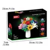 Blumenstrauß-Bauset, 12 künstliche Blumen aus Bausteinen, Produktbild-Vorschau 7