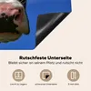 KitchenYeah© Herdabdeckplatte Kuh - Blau - Tiere , 59x52cm, Produktbild-Vorschau 5