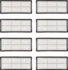 A grid of eight identical white and black filters against a white background. Produktbild-Vorschau
