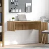 vidaXL Wandtafel Artisan-Eiken, houtvezel, 100 x 45 x 30 cm Productafbeelding-voorbeeld 2