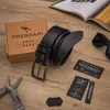 Cintura da uomo TRESSARI, 100 % pelle naturale, nera, per Anteprima dell’immagine prodotto 9