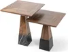 2x Beisteltisch Holz Kaffeetisch Wohnzimmer Luxus Design Produktbild-Vorschau 1