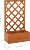DELUKE® Rankkasten Gartenspalier MINO braun | 90x50x25cm | Produktbild-Vorschau 2
