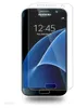 A screen protector is shown placed on top of a Samsung Galaxy S7 phone. Produktbild-Vorschau