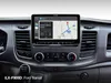 Close-up of a car's dashboard with a navigation screen displaying directions. Podgląd zdjęcia produktu