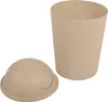 A beige trash can with a lid, shown on a white background. Náhľad obrázku produktu