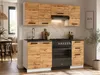 ULWEHOME | Küchenzeile 180 cm Eiche Wotan, Küchenmöbel-Set Produktbild-Vorschau 4