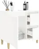 Badschrank Weiß 65x33x60 cm Holzwerkstoff Produktbild-Vorschau 5