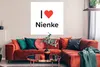 MuchoWow® Poster Ich liebe - Nienke - Mädchen 100x100 cm - Produktbild-Vorschau 2