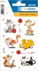 HERMA 3357 10x Sticker DECOR Lustige Katzen, beglimmert Produktbild-Vorschau 2