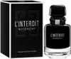 A black perfume bottle and its packaging are displayed against a white background. Voir les images du produit