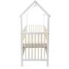 Baby-Delux Hausbett Kinderbett Gitterbett Weiß Natur 60x120 Produktbild-Vorschau 7