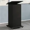 vidaXL Leggio con rotelle e cassetto nero 55x55x107 cm Anteprima dell’immagine prodotto 2