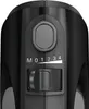 A close-up view of the controls on a black hand mixer. Produktbild-Vorschau