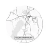 MuchoWow® Mauspad Mousepad Neubrandenburg - Karte - Produktbild-Vorschau 1