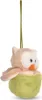 Doudou réversible hibou Owluna vert avec boucle NICI GREEN Voir les images du produit 5