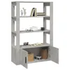 vidaXL Sideboard gris béton 80x30x119,5 cm Bois composite Voir les images du produit 5