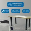 4x nohy stola kovové jedálenský stôl výška 72 cm biely 60 Náhľad obrázku produktu 3