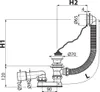 Badewannensiphon Alcadrain A501 chrom ø 52 mm Produktbild-Vorschau 5
