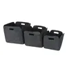 Filzkorb Filztasche Set 3er mit Tragegriff anthrazit Produktbild-Vorschau 3