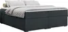 Boxspringbett ohne Kopfteil mit Bettkasten, niedriges Produktbild-Vorschau 3