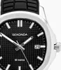 Sekonda Octaire Herrenuhr 40 mm Quarzwerk Edelstahl Schwarz Produktbild-Vorschau 6