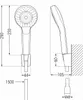 Mexen Royo R05 set da bagno, dorato - 72203R05-50 Anteprima dell’immagine prodotto 4