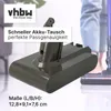 vhbw Akku kompatibel mit Dyson V6 HEPA, V6 Motorhead, V6 Produktbild-Vorschau 4