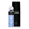 A bottle of Saphir Perfect Man Eau de Parfum and its black packaging are displayed against a white background. Produktbild-Vorschau