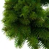 Kunstmatige, groene kerstkrans, half gebonden, gemaakt van Productafbeelding-voorbeeld 3