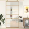 vidaXL Schiebetür Golden 102,5x205 cm ESG-Klarglas und Produktbild-Vorschau 2