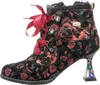 Laura Vita Damen Stiefelette Satinband Strass und Produktbild-Vorschau 7