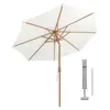 Sekey Sonnenschirm Ø300cm Holzoptik Gartenschirm Produktbild-Vorschau 11