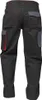 A view of the back of a pair of black work pants with gray accents and red stitching. Podgląd zdjęcia produktu