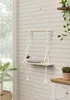 Drewniana półka ścienna z koronką, boho, dekoracyjna Podgląd zdjęcia produktu 4
