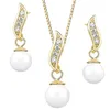 Süsswasser Perlen Set 925 Silber Gold 50cm Halskette mit Produktbild-Vorschau 4