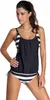 Stylové černé tankini s výstřihem, plavky do bazénu Stylové Náhled obrázku produktu 3